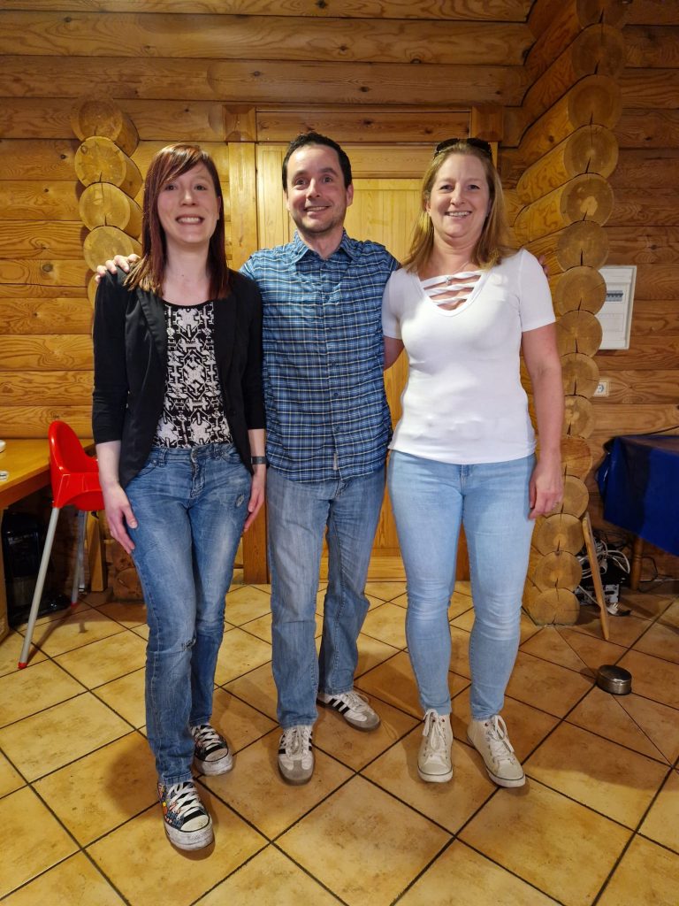 Der Vorstand des Fördervereins: Bea, Kai und Tanja